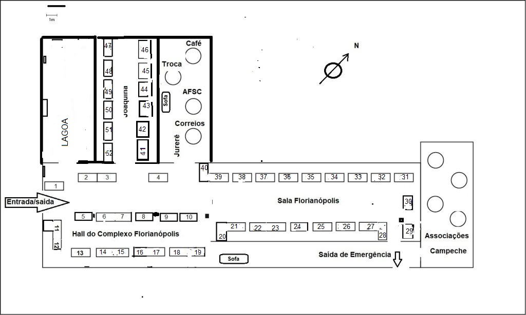Layout modificado na numeração das mesas para o Encontro em 2 e 3 de agosto de 2025.